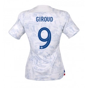 Frankrike Olivier Giroud #9 Bortatröja Dam VM 2022 Kortärmad